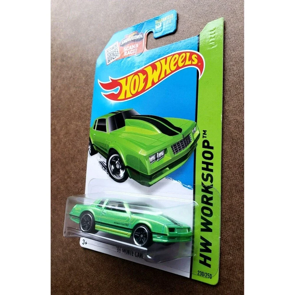 2015 Hot Wheels '86 MONTE CARLO Green HW Workshop Muscle Mania 230/250 Black PR5